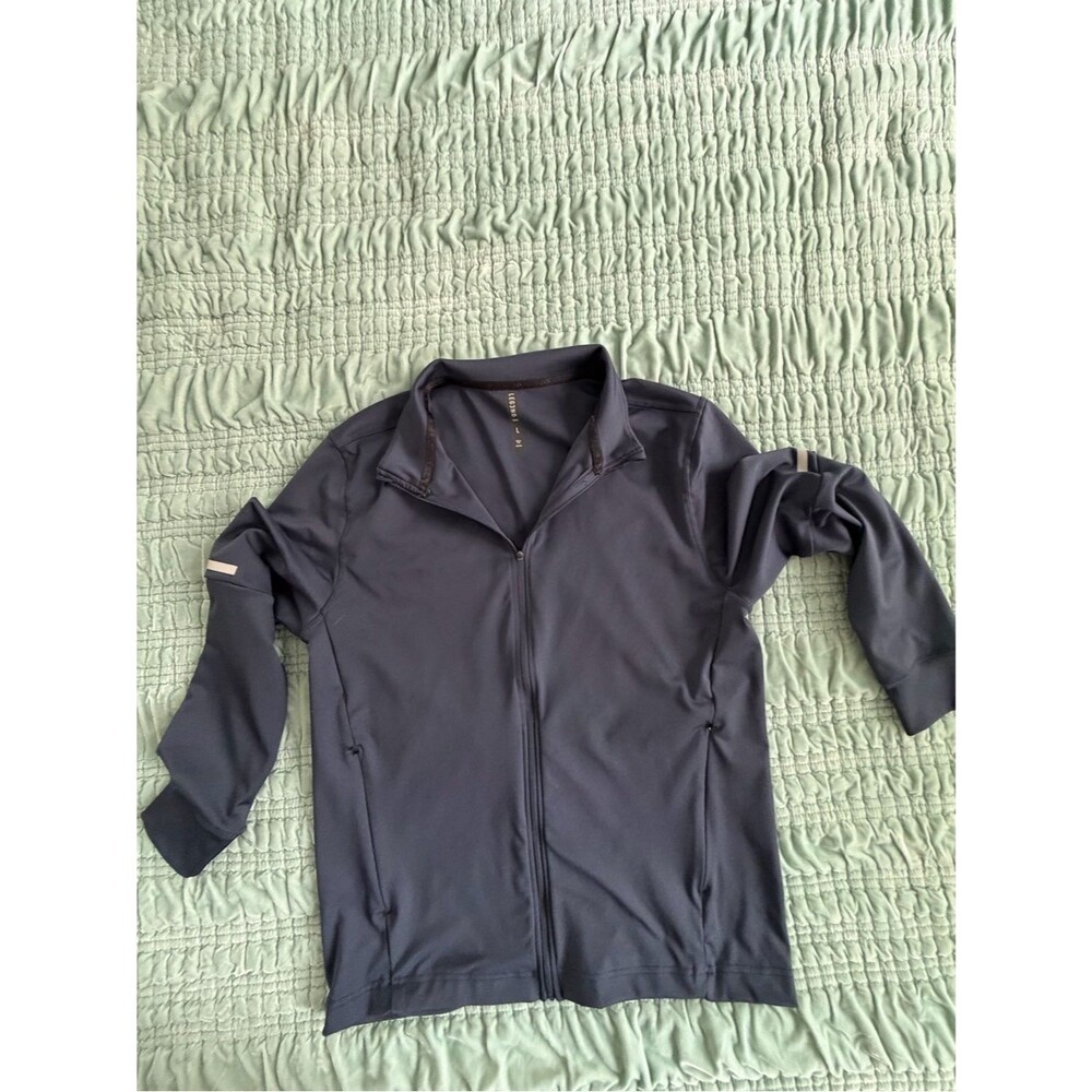 LEG3ND Men's Navy Performance Full-Zip Training Jacket - Lightweight-Large